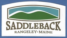 NEW SADDLEBACK MAINE SKI AREA RESORT MOUNTAIN SNOWBOARD STICKER DECAL