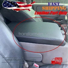 Fits 2004-2014 Nissan Titan Leather Center Console Lid Armrest Cover Black