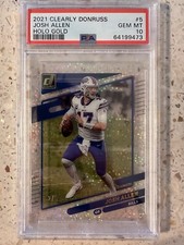 2021 Panini Clearly Donruss Holo Gold /5 PSA 10 Pop 1 🔥 1/1 None Higher