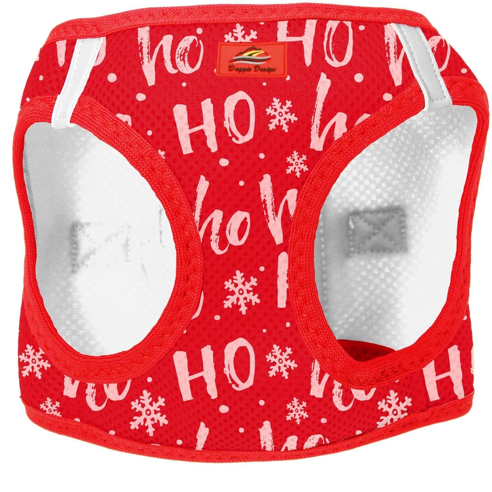 DOGGIE DESIGN NEW American River Choke-Free Dog Harness HO HO HO Christmas Sizes XXS-3XL
