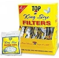 Top King Size 18 mm Filter Tips 200 Filters per Bag 16 Count