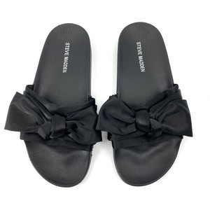 steve madden silky slides black