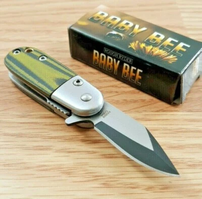 Rough Ryder Baby Bee Assisted Folding Knife 1.5" Stainless Blade G10 Handle