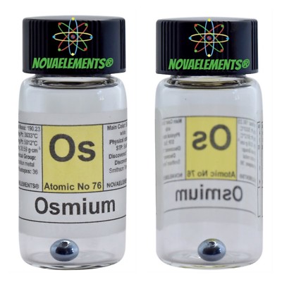 Metallic Osmium, Osmium Pellets, Osmium Pure Element 99.95% Certified 0.5 Grams