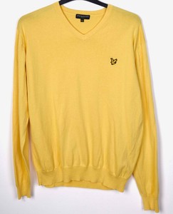 lyle and scott yellow jumper