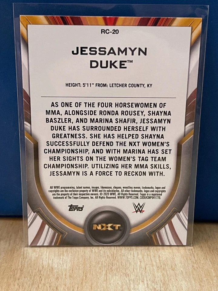 2020 Topps WWE Women's Division Roster Jessamyn Duke #RC20 - Image 2 of 2