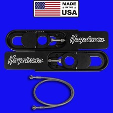 1999-2007 Hayabusa bolt on swingarm extensions & Brake Line "Made In The USA"