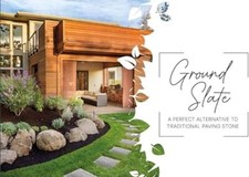 KAM LABELZ BLACK MARBLE EFFECT SQUARE STOMPING STONE HOME GARDEN WALKWAY STOMP