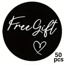 50 pcs Free Gift Black Color Stickers 1 inch