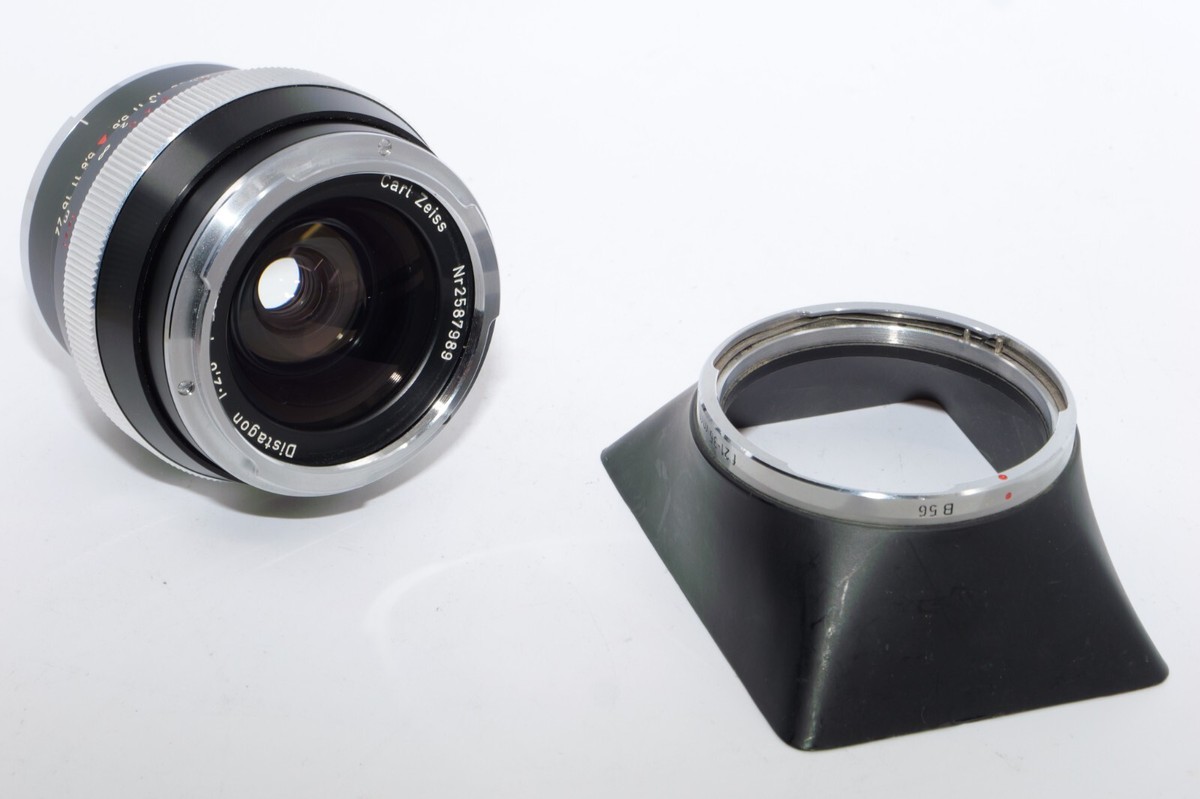 Zeiss CONTAREX Distagon 25mm f2.8 W.A. Lens. BLACK. Hood. UV