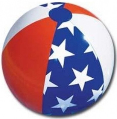 Patriotic Splash-N-Swim Beach Ball Balls, 20 Inch: Select: One or Two