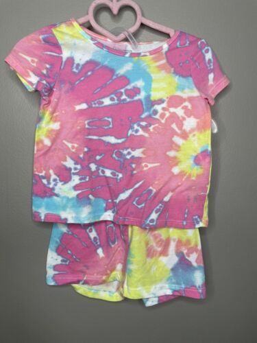The Children’s Place Tye Dye Girls Size 2T Shirt & Short Set - Picture 1 of 3