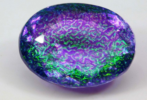 93.75 Ct Natural Monarch Fire Opal Doublet Oval Cut Loose Gemstone Certified - Picture 3 of 8