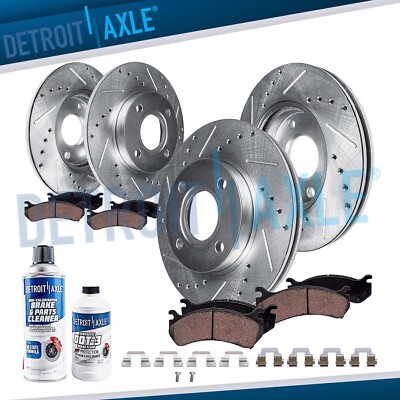 10pc Front Rear Drilled Brake Rotors Brake Pads Kit for 2009 - 2015 Mini Cooper