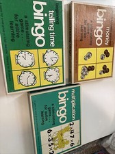 Educational beginning bingo games lot of three Trend Enterprise VINTAGE