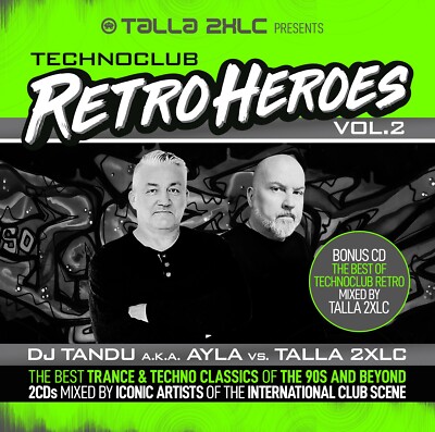 CD Talla 2XLC presents Techno Club Retroheroes Vol. 2 von Various Artists 2CDs
