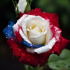 20 Rare Three-Color Rose Seeds for Home Potted Garden