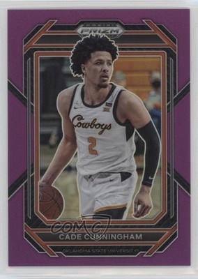2023-24 Panini Prizm Draft Picks Purple Prizm 71/75 Cade Cunningham #65 0ud4
