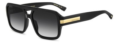 Dsquared2 Sonnenbrillen D2 0197/S  807/9O Schwarz Grau Herren 