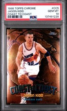 1998 TOPPS CHROME COAST TO COAST #CC5 JASON KIDD PSA 10