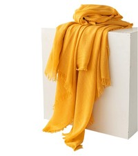 Women Summer Scarfs Large Long Lightweight Linen Beach Gauze Shawl Wrap 75 8221