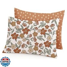 Toddler Pillowcases 2 Pack for 13"x18" Pillow with Envelope Closure, Pillow C