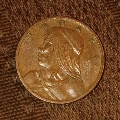 1983 Panama Un Centesimo Coin Urraca Circulated Uncertified Republica de Panama