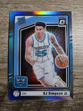 2024-25 Donruss Optic #294 KJ Simpson Jr. Rated Rookie Silver Prizm Hornets RC