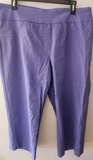 Ruby Rd Purple Slip On Pant Capri 16