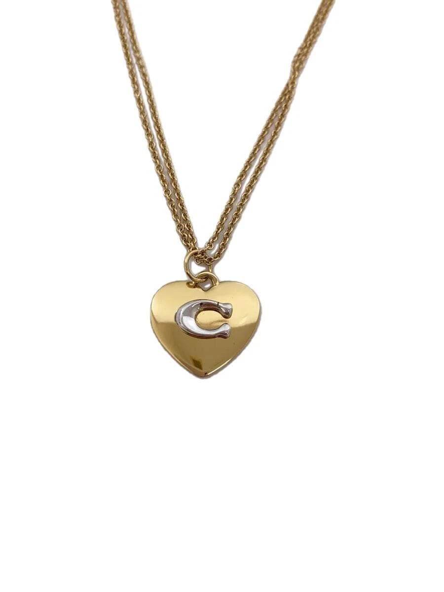 Collana COACH Cuore Logo C Oro Argento