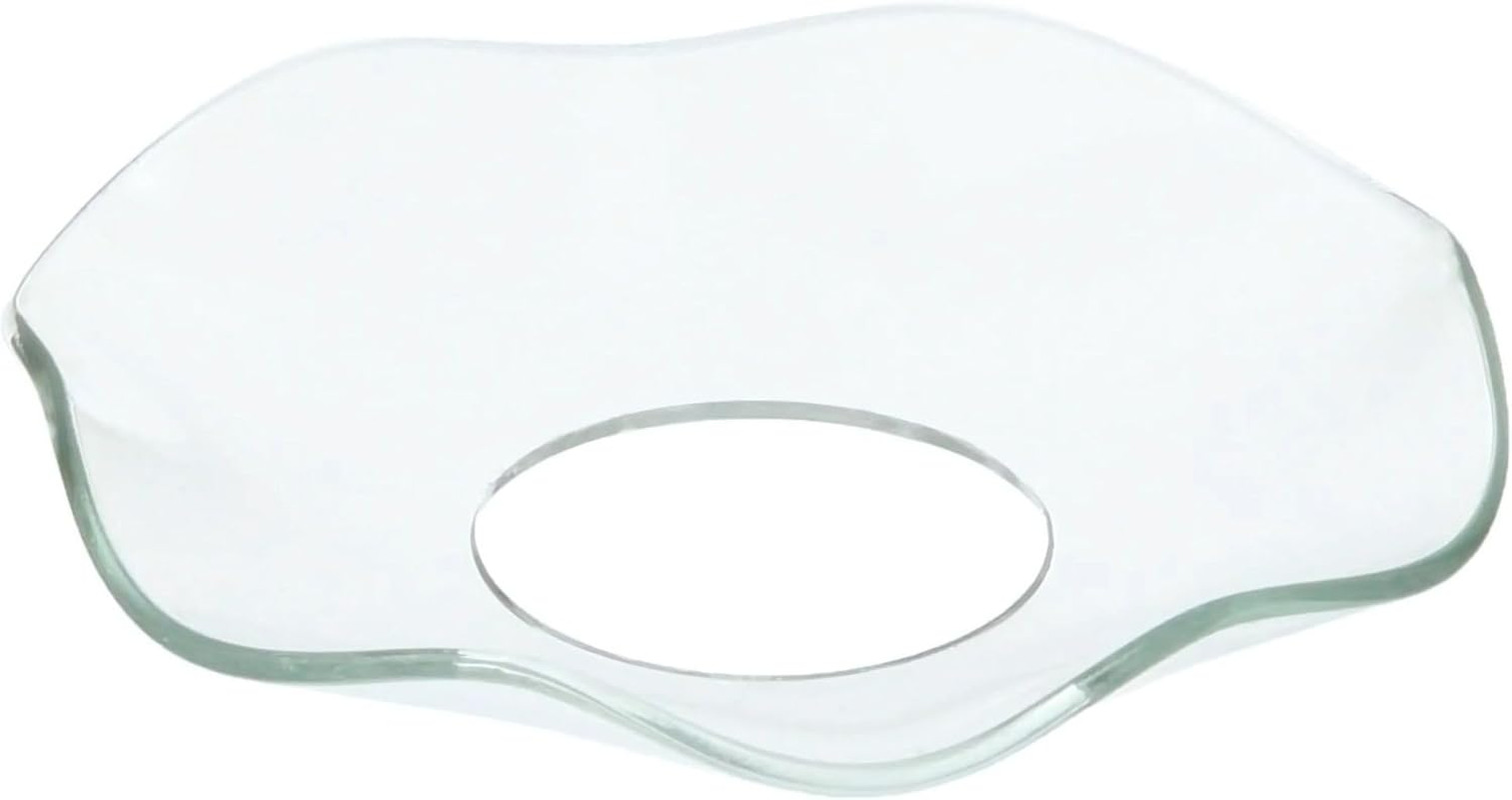 Candle Bobeches, Box of 12, Clear Fluted Glass