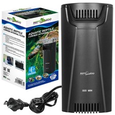 REPTIZOO Turtle Tank Filter Aquarium Corner Internal Filter, 92GPH Low Black