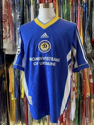 adidas Dynamo Kyiv 98/99 Away Jersey #7 Shevchenko L Blue Near
