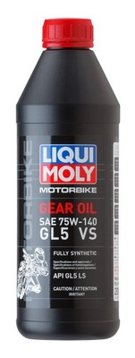 LIQUI MOLY 1L Motorbike Gear Oil (GL5) SAE 75W140 - Case of 6
