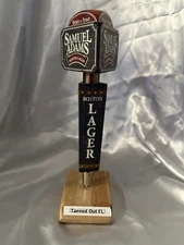 Sam Adams Boston Lager - 9.5” Used Beer Tap Handle Wooden