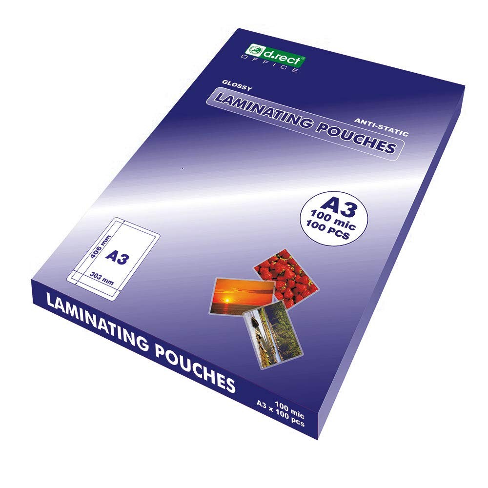 Feuilles pour plastifieuse A3 100mic idéales pour les menus de restaurant et affiches
