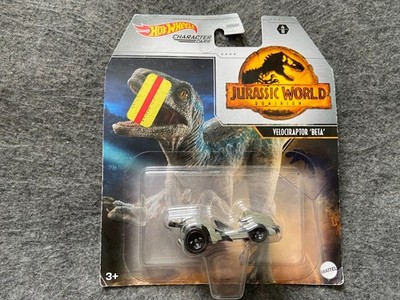 Velociraptor Beta Jurassic World Hot Wheels Character Cars - Card Creased