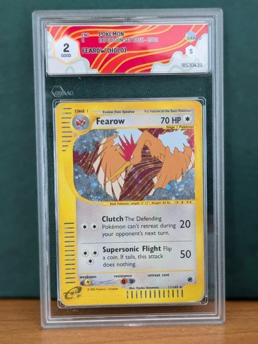Pokemon Fearow 11/165 Expedition Base Set 2002 ENG Holo GRADE 2 GOOD