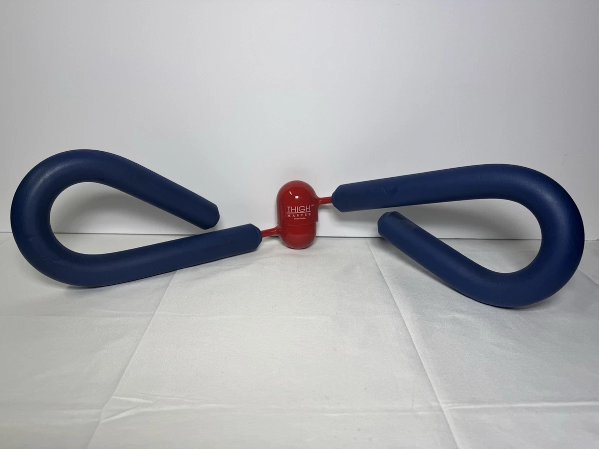 Vintage 1991 Le Véritable Thigh Master De Suzanne Somers Pour Muscler Les Cuisses – Bleu Avec Boîte D'origine Et Manuel
