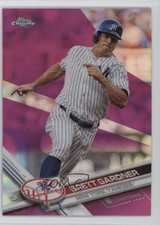 2017 Topps Chrome Pink Refractor Brett Gardner #28 7kj