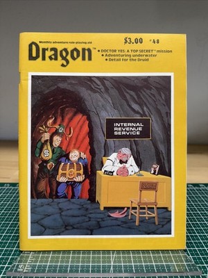 Vintage 1980s TSR Dragon Adventure Roleplaying Aid AD&D VG #48 RARE SCARCE 