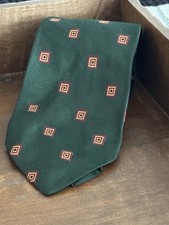 Vintage Polo by Ralph Lauren Made In USA Green 100% Silk Neck Tie