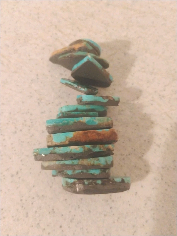 Kingman Cabochons,稳定,支撑,59 克。 漂亮的混合 — 第 3/3 张图片