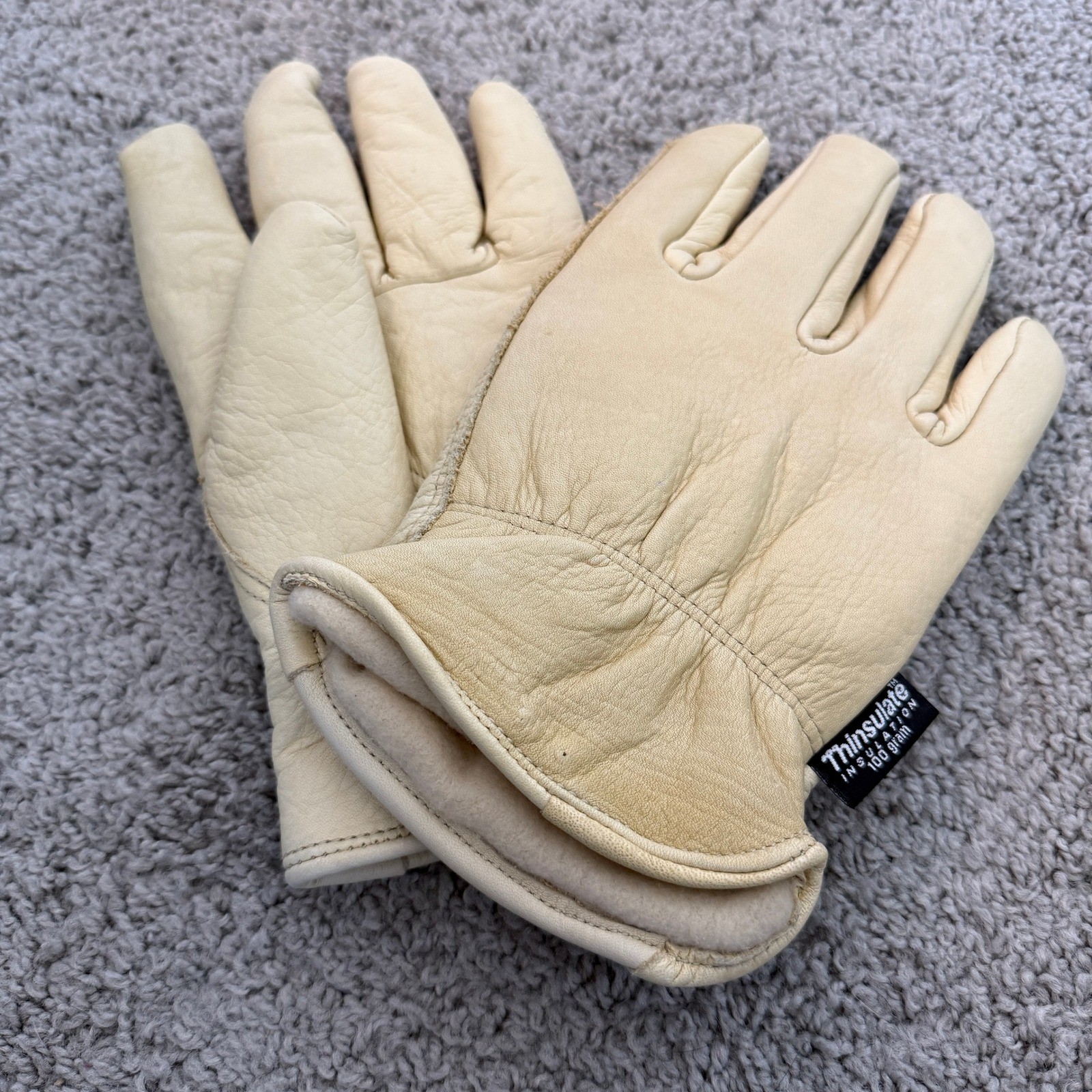 Wells Lamont Thinsulate Work Gloves Cream Tan