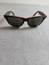 Vintage RAYBAN WAYFARER II Sunglasses G15 UV acetate tortoise