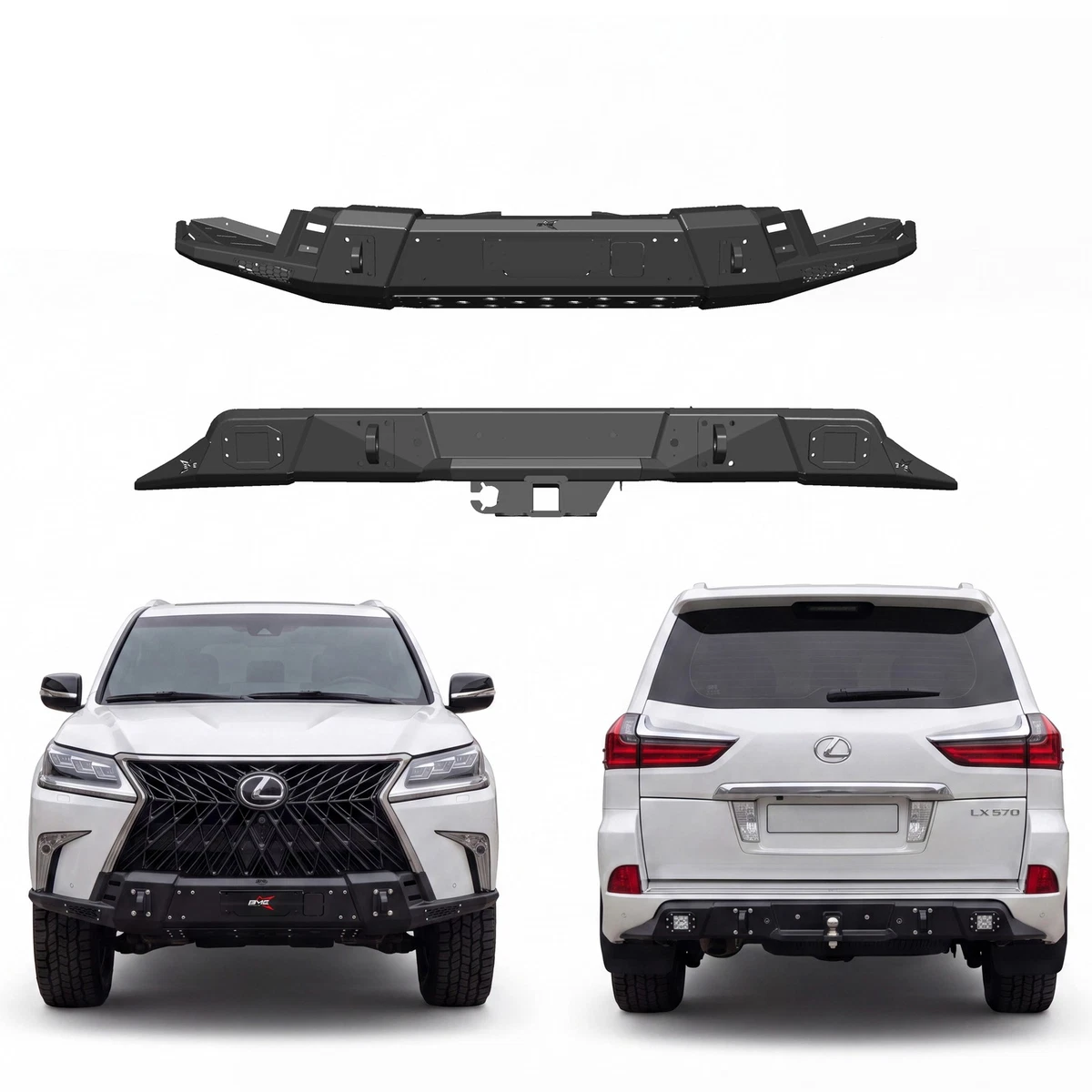 Rear Bumpers & Reinforcements for Lexus LX570 for sale | eBay