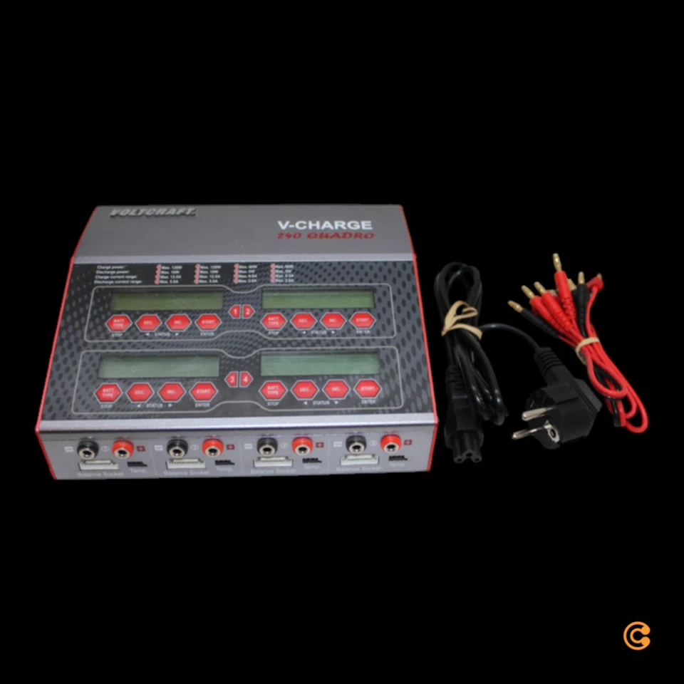 VOLTCRAFT V-Charge 240 Quadro Modellbau-Multifunktionsladegerät DEFEKTWARE