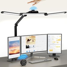 Table Lamp, LED Desk Lamp with Clamp and Base, Architect Desk Lamp for Home O...