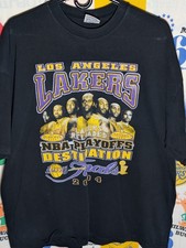 Vintage 2004 Los Angeles Lakers Reloaded Tee T-Shirt 2XL Kobe Shaq NBA Finals