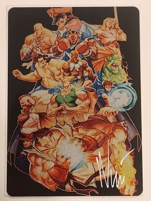 Eddie Nuñez Signed Street Fighter Metal Collectors Card + COA